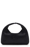 Mango Braided Leather Top Handle Bag