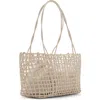 Mango Braided Shoulder Bag In White