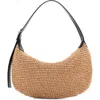 Mango Women's Natural Fiber Shoulder Bag In Beige