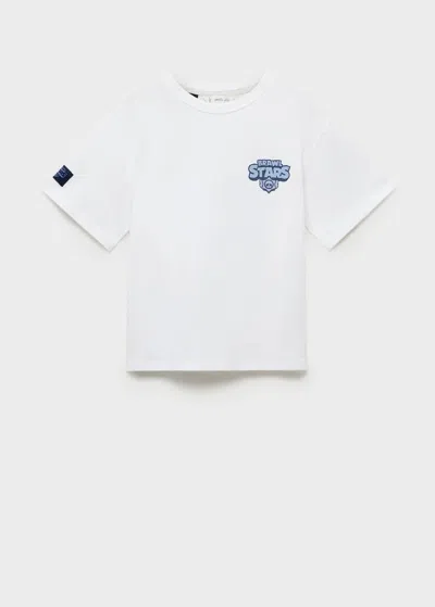 Mango Kids' Brawl Stars T-shirt Off White