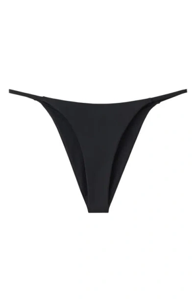 Mango Brazilian Cut Bikini Bottoms In Black