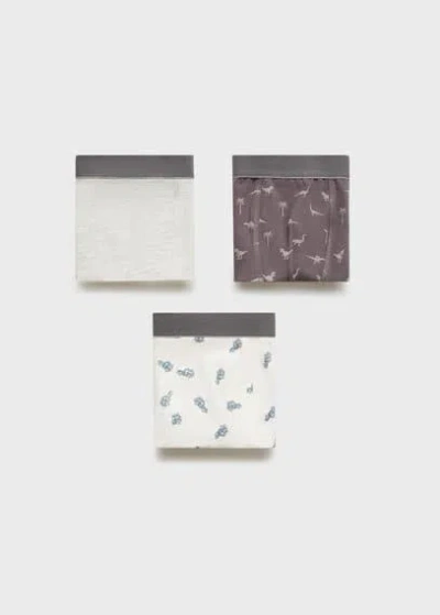 Mango Kids' Briefs Medium Heather Grey