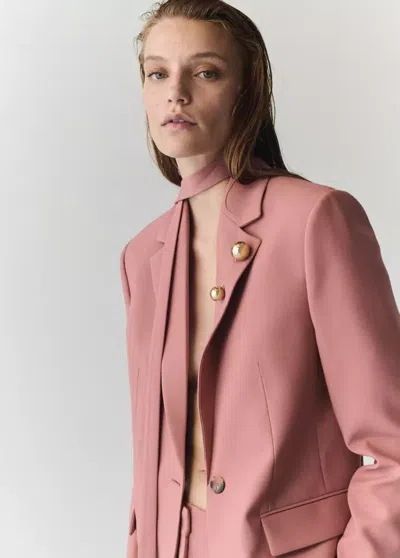 Mango Broche Boules Métalliques In Or
