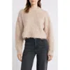 Mango Brushed Mock Neck Sweater In Pink