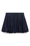 Mango Bubble Hem Denim Miniskirt