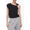 Mango Buckle Detail Asymmetric Sweater In Black