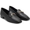 Mango Buckle Leather Loafer In Multi