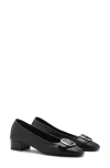 Mango Buckle Pump In Black