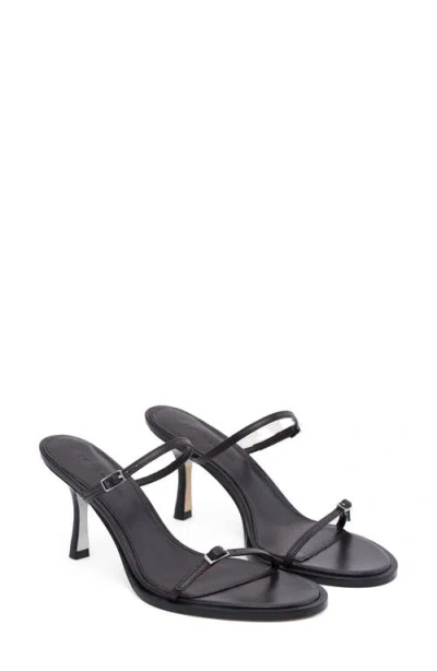 Mango Buckle Strap Sandal In Black