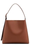 Mango Buckled Faux Leather Shopper Bag