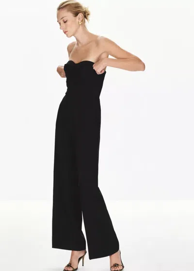Mango Bustier À Fronces, Sans Bretelles In Noir