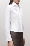Mango Essential Stretch Poplin Button-up Shirt In Multi