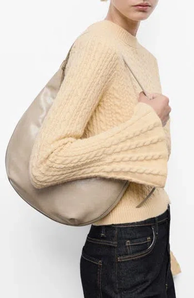 Mango Cable Stitch Sweater In Yellow
