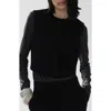 Mango Cagliari Crop Vest In Black