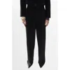 Mango Cagliari Straight Leg Pants In Black