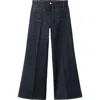 Mango Cami Patch Pocket Jeans In Blue