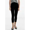 Mango Capri Leggings In Black