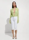 Mango Capri Slim-fit Jeans White In White