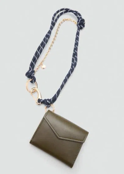 Mango Card Holder Mch Khaki