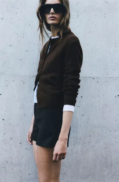 Mango Cardigan In Brown