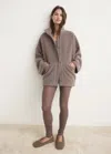 Mango Cardigan Effet Mouton À Boutons Marron - Femme - L -  In Brown