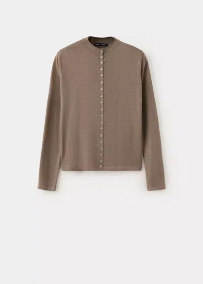 Mango Cardigan Lucalus In Brown