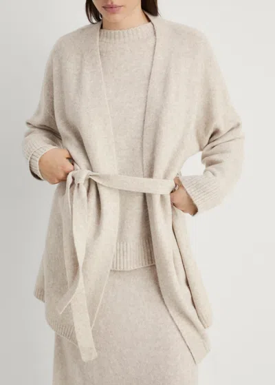 Mango Knit Cardigan Beige In Neutral