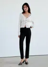 Mango Cardigan Maille Boutons In Blanc