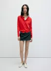 Mango Cardigan Maille Boutons In Rouge