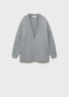 Mango Kids' Cardigan Medium Heather Grey