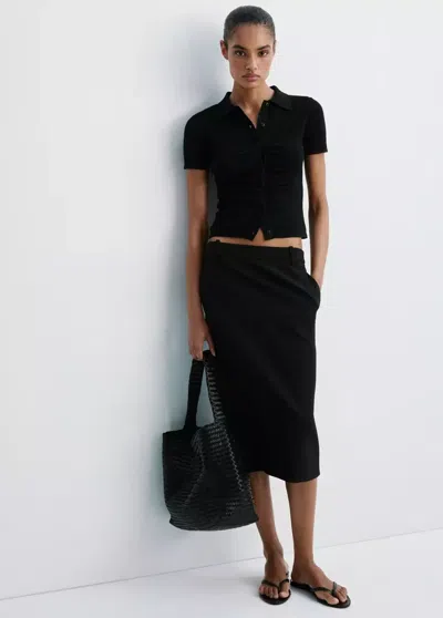 Mango Cardigan Speedy In Black
