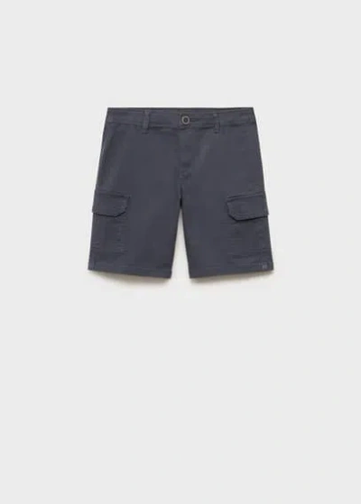 Mango Kids' Cargo Bermuda Shorts Indigo Blue