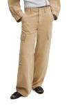 Mango Women's Pocket Cargo Pants In Medium Brown