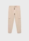 Mango Pantalon Jogger Cargo Sable - Enfants - 13-14 Ans -  Kids