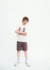Mango Cargo Pockets Bermuda Shorts In Purple