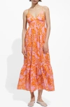 Mango Carina Sundress In Orange