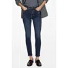Mango Carla High Waist Skinny Jeans In Dark Blue