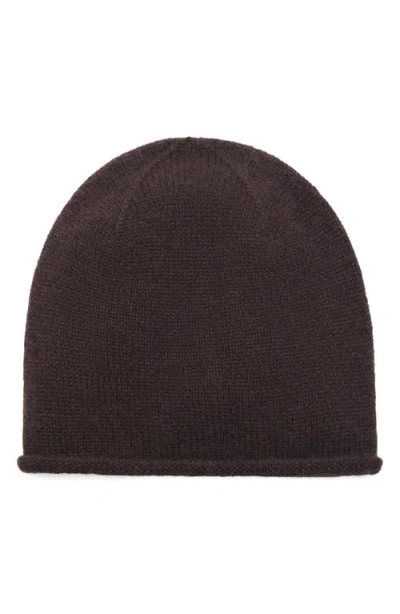 Mango Cashmere Beanie In Brown
