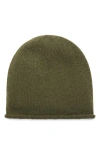 Mango Cashmere Beanie In Green