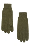 Mango Cashmere Gloves In Green