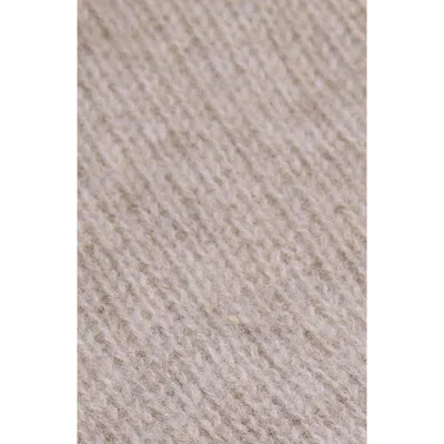 Mango Cashmere Knit Scarf In Beige
