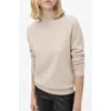 Mango Cashmere Mock Neck Sweater In Gray
