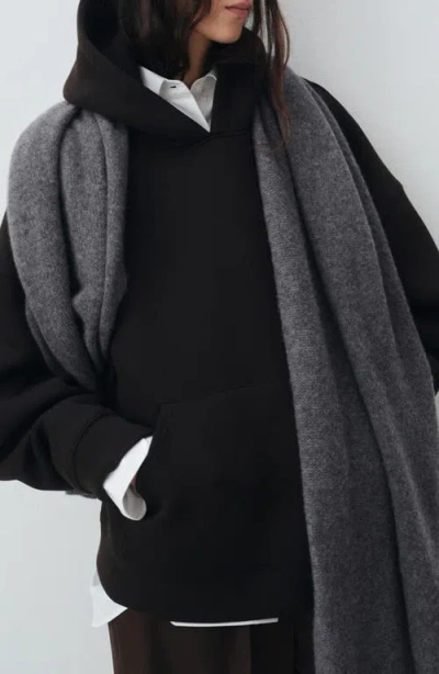 Mango Cashmere Scarf In Gray