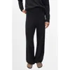 Mango Cashmere Straight Leg Jogger Pants In Black