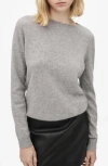 Mango Cashmere Sweater In Medium Heather Gray