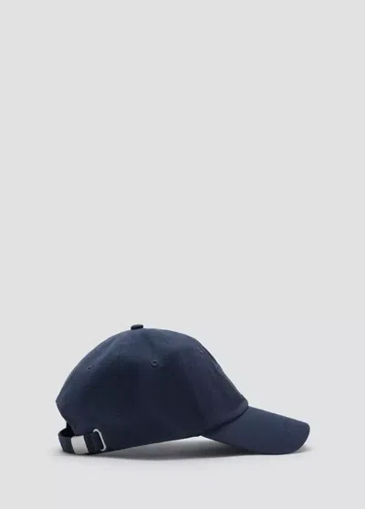 Mango Casquette Effet Usé À Clous In Bleu Nuit