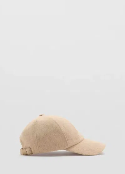 Mango Casquette Visière In Sable