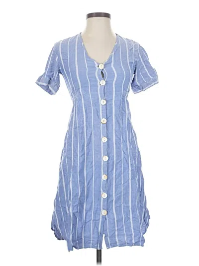 Pre-owned Mango Casual Dress In Blue