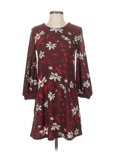 Pre-owned Mango Casual Dress In Burgundy