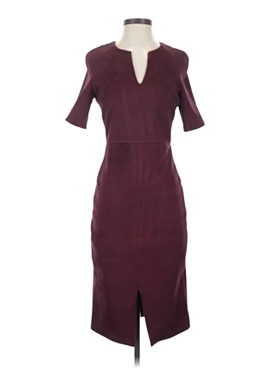 Pre-owned Mango Casual Dress In Burgundy
